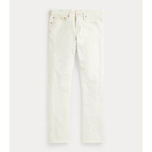 RALPH LAUREN White High Waisted Straight Jeans 32